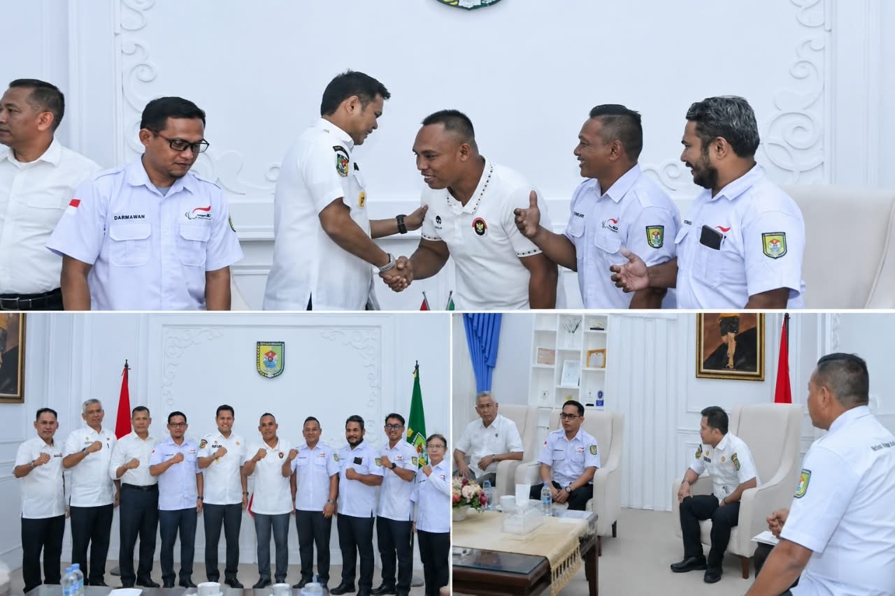 Terima Audiensi NPC dan PBSI, Wabup Adlin Tegaskan Komitmen Sergai Cetak Atlet Berprestasi