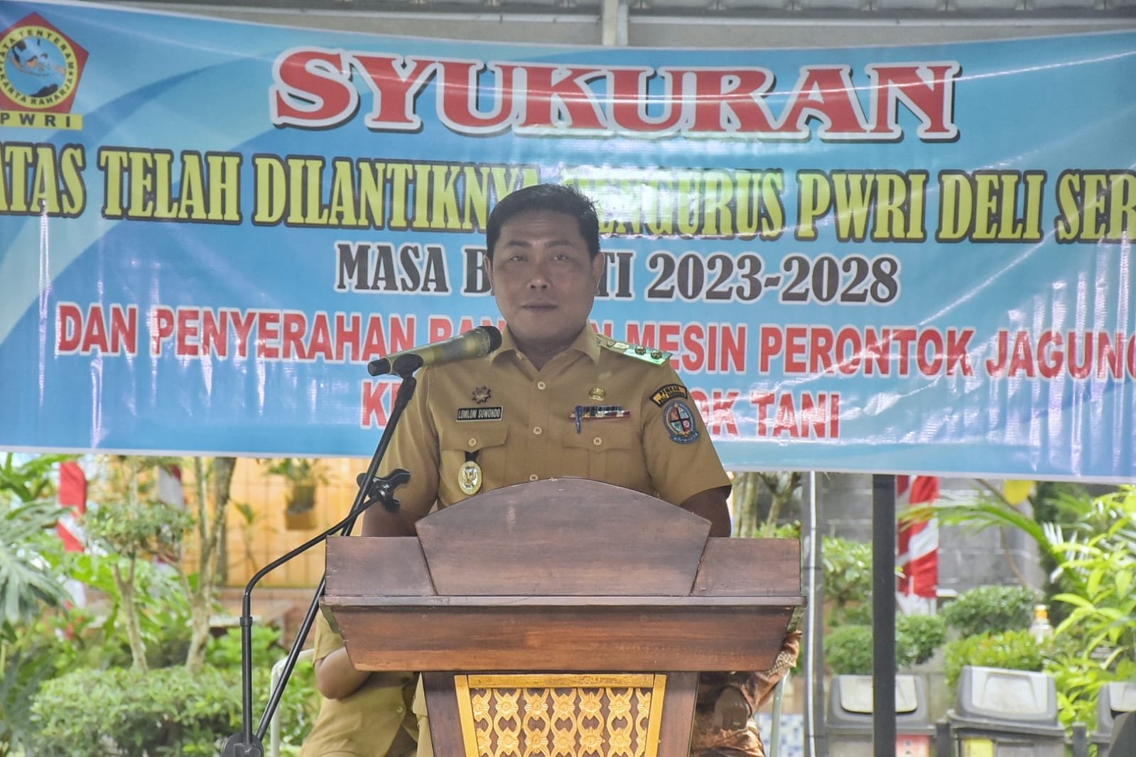 Lom Lom Apresiasi Kontribusi PWRI Deli Serdang Dukung Petani